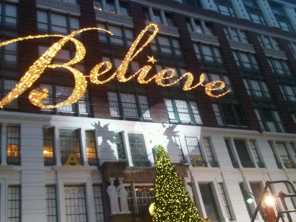 BELIEVE….HAPPY HOLIDAYS!