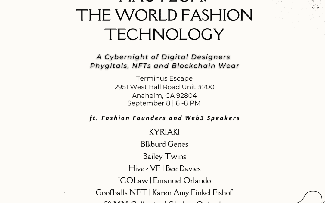 The New Era in Fashion: KYRIAKI aka Katie Chonacas presents HAUTECH: THE WORLD OF FASHION TECHNOLOGY